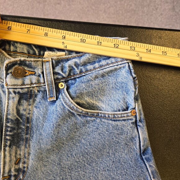 Vintage Levis 550 90's Orange Tab Relaxed Fit Tapered Leg Jeans W26 L32 - Picture 9 of 11